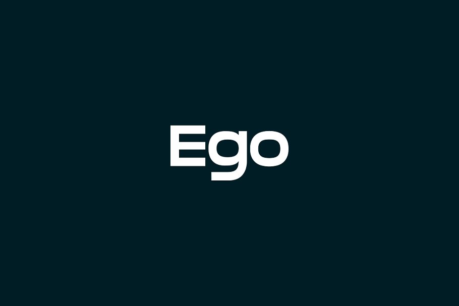 Beispiel einer Ego-Schriftart